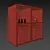 EKET 4-Compartment Cabinet 3D model small image 3