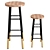 Stylish Emery Counter Stools 3D model small image 1