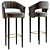 Elegant Elevation: BRABBU Bar Chair 3D model small image 1