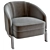 Premium Comfort: Molteni & Chelsea Low Armchair 3D model small image 1