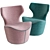 Elegant Papilio Armchair 3D model small image 1