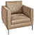 Ray CITTERIO Fabric Armchair 3D model small image 1