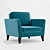 SITS Comfort Armchair 3D model small image 1