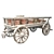 Winter Wonderland Wooden Cart 3D model small image 2