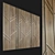Elegant Wooden Wall Panel 3D model small image 1