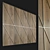 Wooden Decorative Wall Panel 3D model small image 1