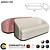 CORSASTYLE Sofa Sia: Comfortable Elegance 3D model small image 1