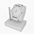 Sleek Stainless Steel Timepiece 3D model small image 3