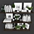 Elegant 43-Piece Decor Set 3D model small image 2