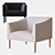 Elegant Italia Armchair 3D model small image 1