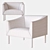 Elegant Italia Armchair 3D model small image 2