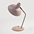 Glamorous Blush & Brass Lamp 3D model small image 2