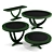 Eichholtz Umberto Tables: Style and Elegance 3D model small image 3