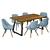 Hanrahan 7 Piece Dining Set:
"Elegant & Functional Dining Masterpiece 3D model small image 2