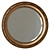 Elegant Round Mirror Frame 3D model small image 1