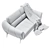 Sleek Sofa Solution 3D model small image 2