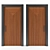 Grooved Wood Door - 145x275cm 3D model small image 1