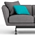 Kartell Betty 2-Seater Sofa: Stylish Comfort for Two 3D model small image 2