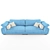 Majestic Mozart Sofa: Timeless Elegance 3D model small image 1