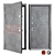 Durable Tire Metal Entrance Door 3D model small image 1