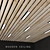 Title: Elegant Wooden Ceiling Panel 3D model small image 1