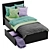 Sleek Ikea Malm Single Bed 3D model small image 2
