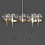 Lilly Loft Glass and Metal Chandelier 3D model small image 1