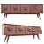 Anita Maxi Walnut Chest 3D model small image 1