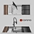 Foster Milanello - Eco-Friendly Black Kitchen Sink 3D model small image 1