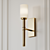 Darrell 1-Light Wall Sconce: Modern Elegance for Any Space 3D model small image 2