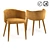 Velvet Armchair Bristol: Elegant & Comfortable 3D model small image 1