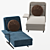 Modern Spencer Sofa & Armchair Set 3D model small image 1