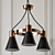 Bullis Shaded Chandelier & Pendant: Industrial Chic Lighting 3D model small image 2