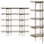 Elegant Wood & Metal Shelving 3D model small image 1