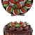 Sweet Delights: Strawberry Cake Collection 3D model small image 5