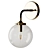 Shontelle 1-Light Sconce: Modern Rustic Elegance 3D model small image 3