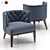 Sophisticated GRAYSON Tufted Chair 3D model small image 1