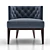 Sophisticated GRAYSON Tufted Chair 3D model small image 2