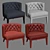 Sophisticated GRAYSON Tufted Chair 3D model small image 3