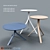 Splinter Oak Side Tables - Nendo Design 3D model small image 1