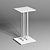 Modern Square Table Base 3D model small image 2