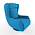 Zefir Armchair: Modern Design, Comfortable 3D model small image 1