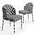 Minotti Fil Noir Chairs: Sleek and Versatile Seating 3D model small image 3