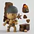 StrandFig: Wooden Action Figurine - DeadStranding 3D model small image 3