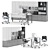 Herman Miller Canvas Office Workstation 3D model small image 1