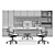 Herman Miller Canvas Office Workstation 3D model small image 3