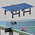 Olympic-Size Table Tennis Set 3D model small image 1