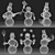 Festive Snowman Garland Decor 3D model small image 2