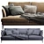 Modern Alivar Portofino Sofa 3D model small image 3