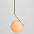 Sleek Pendant Lamp for Modern Spaces 3D model small image 2